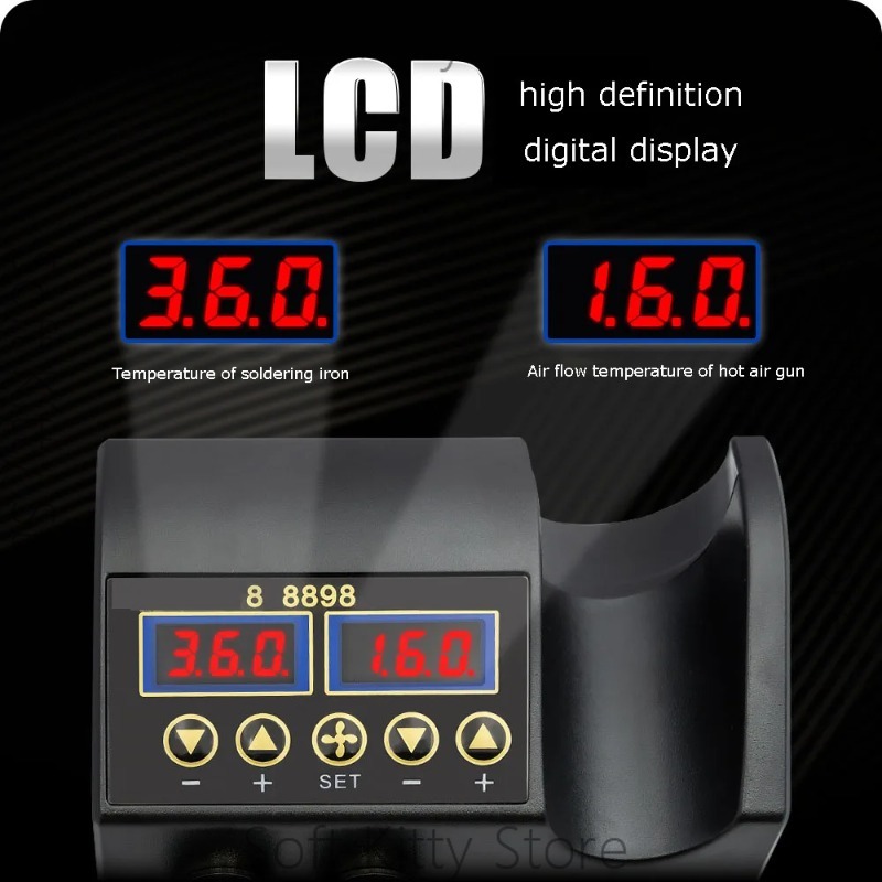 750W 2 in 1 Soldering Iron Hot - 2 In 1 Soldering Rework Station 750W review and price